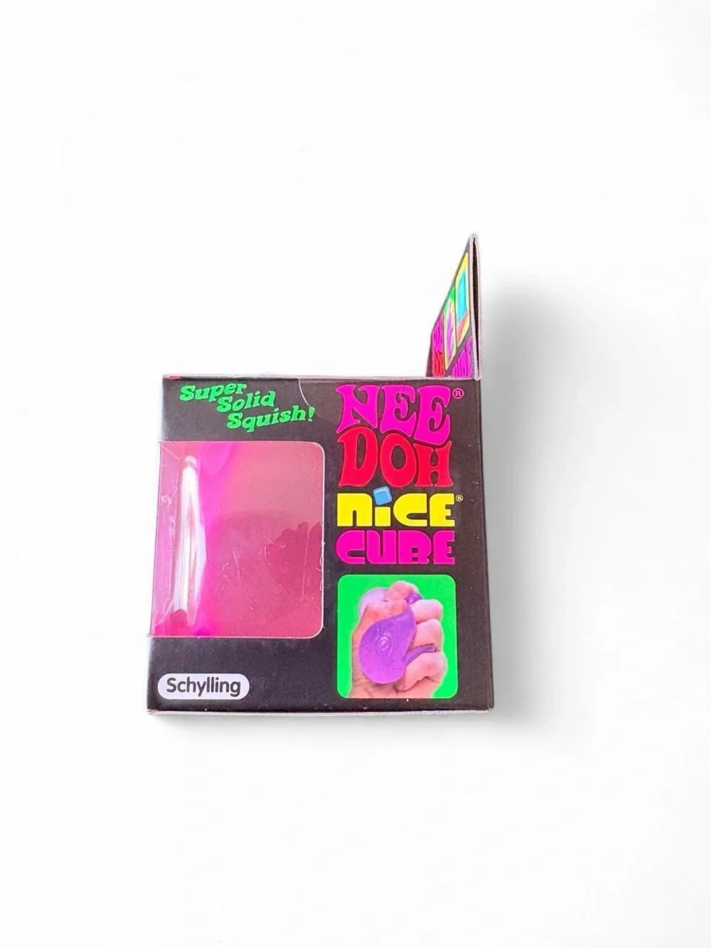 NeeDoh Nice Cube - Bright Pink Super Solid Squish